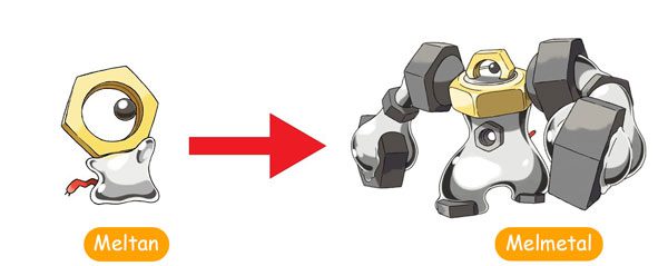 Meltan evolution into Melmetal Pokemon Go