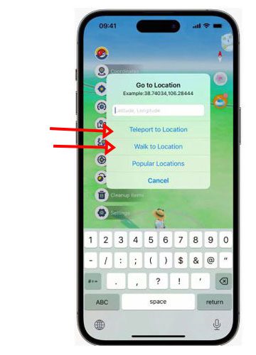Choose between Walk or Teleport Spoofer Pokemon Go