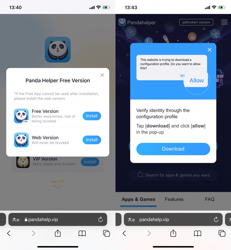 Panda Helper Free version